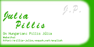 julia pillis business card